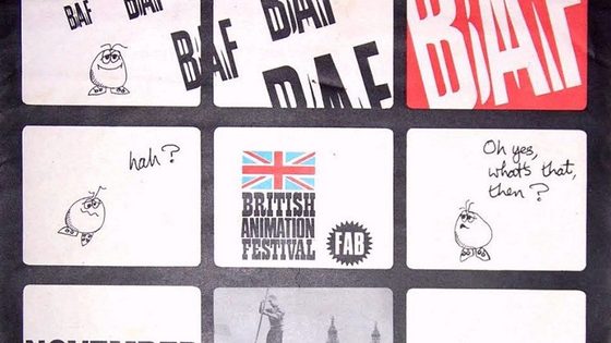 Alan Kitching's poster for the British Animation Festival, Cambridge, 1965